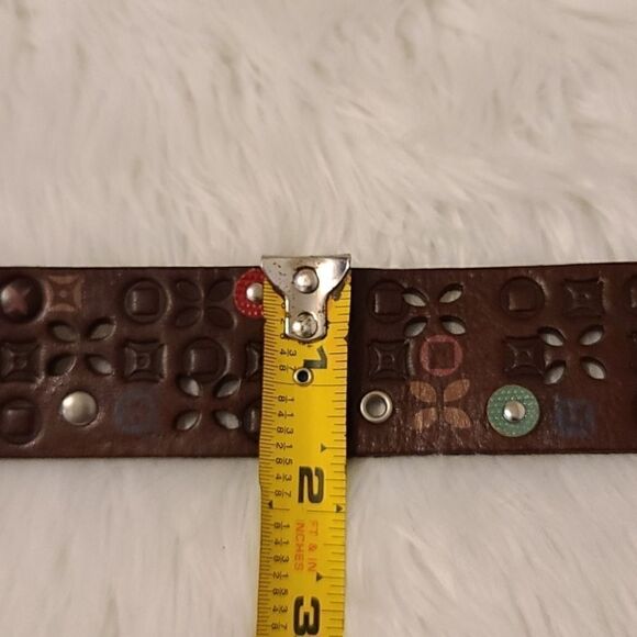 FOSSIL brown leather belt   - Picture 7 of 7